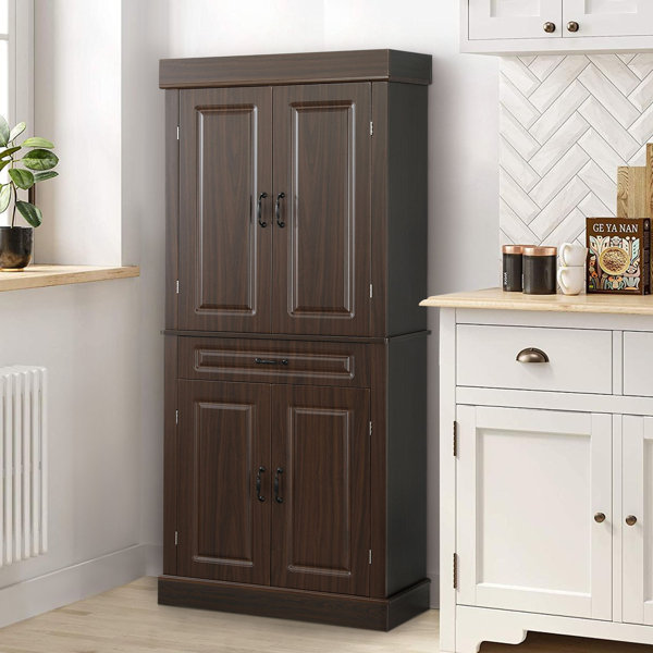 Winston Porter Dontrail 71" Kitchen Pantry & Reviews Wayfair Canada
